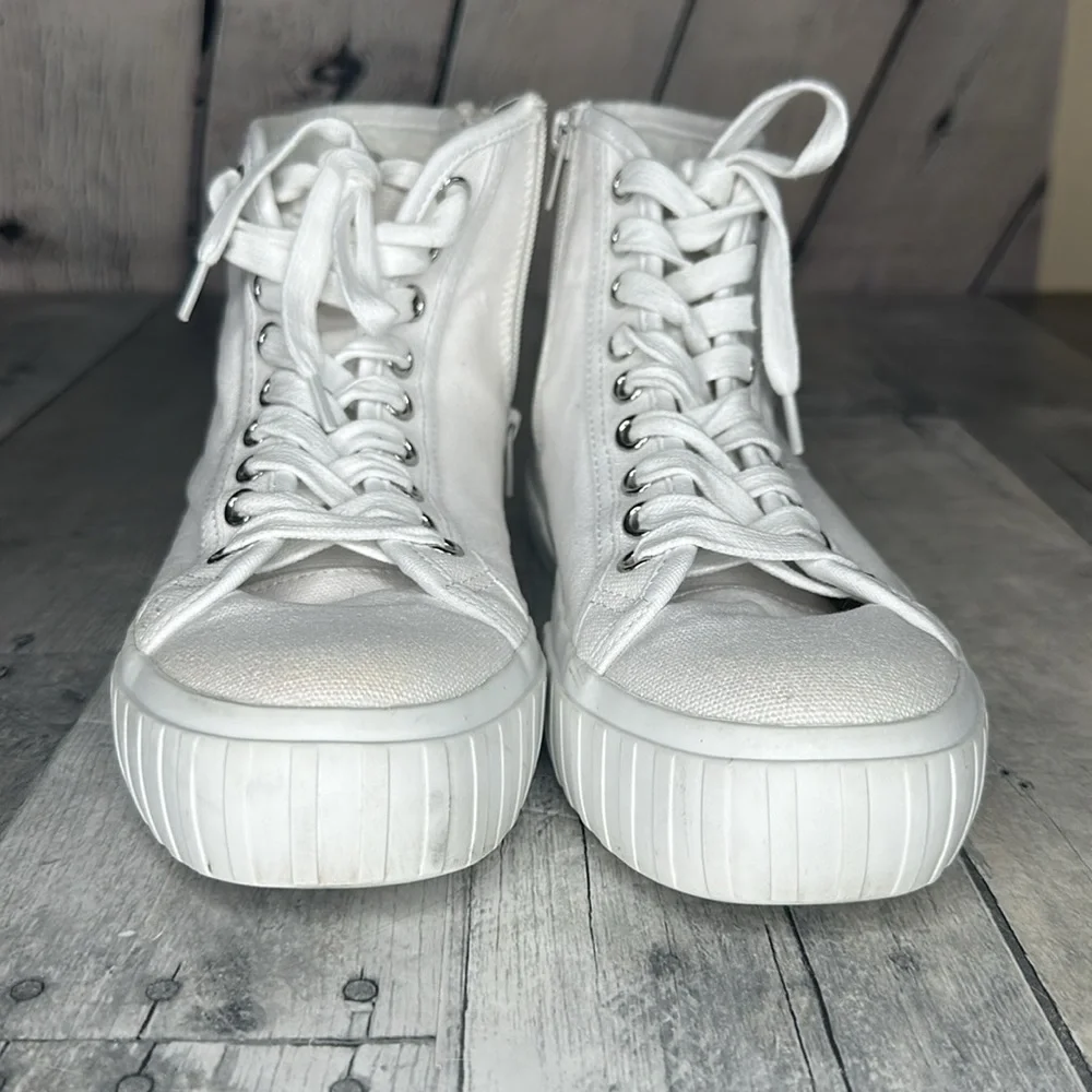 Steve Madden Side Zip High Top Sneakers Size 8.5 - Picture 8 of 8